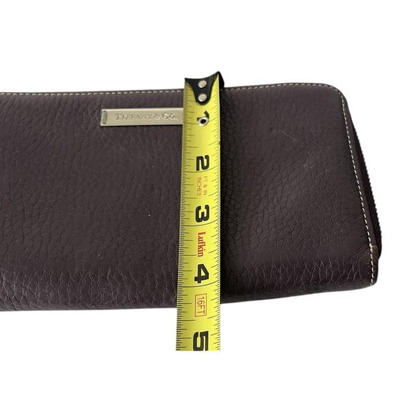 Tiffany&Co Wallet Leather Deep Purple Long Zipper Women’s Designer - Picture 8 of 8